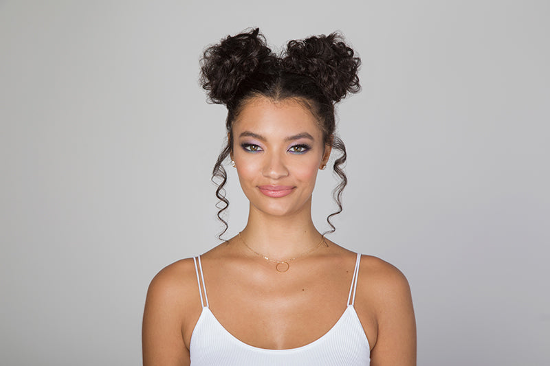 Curls On High Space Buns