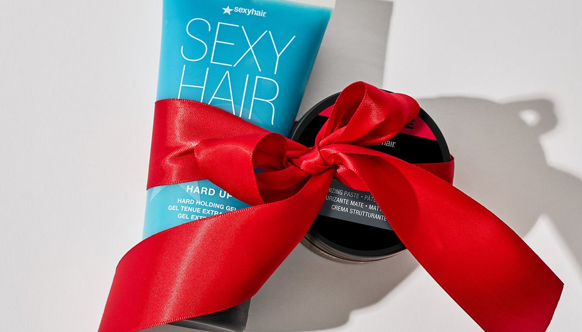 products wrapped in ribbon