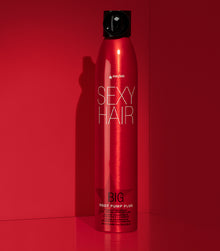 Big Root Pump Plus spray mousse on red background