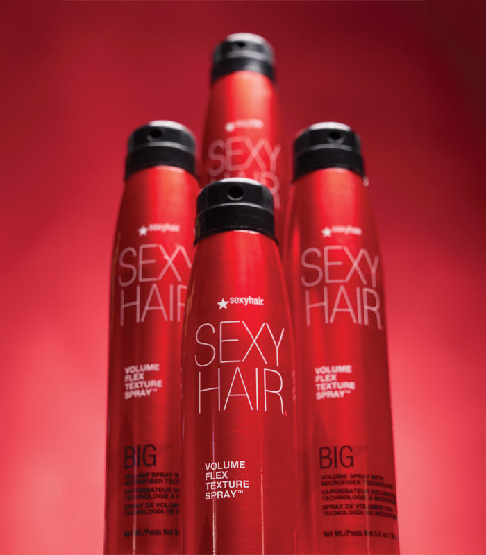 Textured wave hairstyle using Big Volume Flex spray