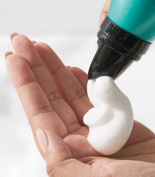 White foam product dispensing from Healthy SexyHair Active Recovery can