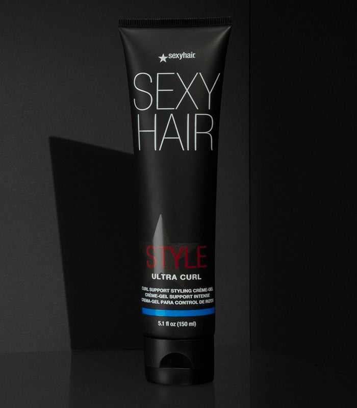 Style SexyHair Ultra Curl curl support styling crème-gel product tube displayed