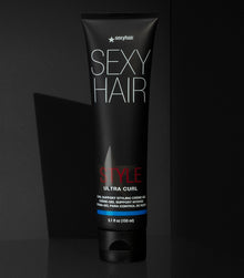 Style SexyHair Ultra Curl curl support styling crème-gel product tube displayed